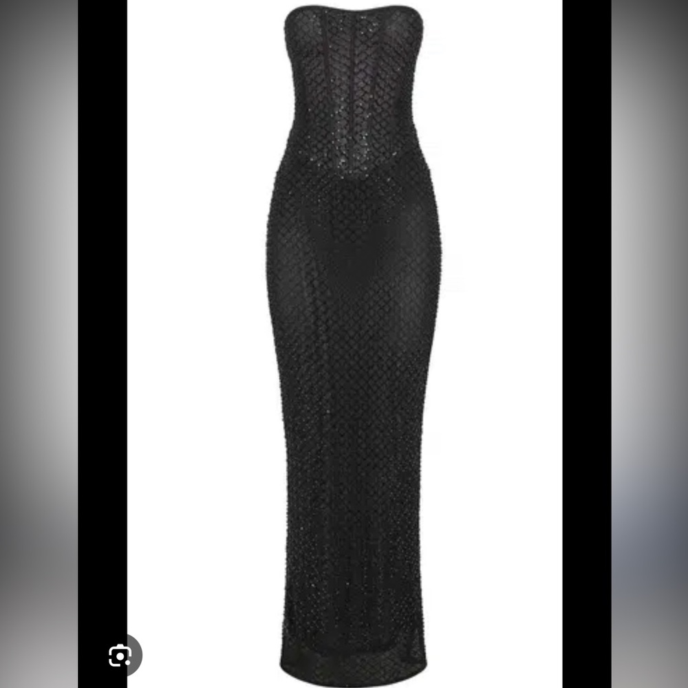 Meshki Gemma Black Sequin Gown